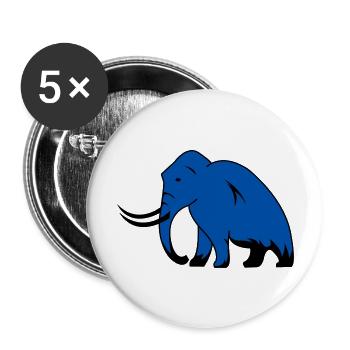 mammoth - Buttons large 2.2''/56 mm (5-pack) - white - Front