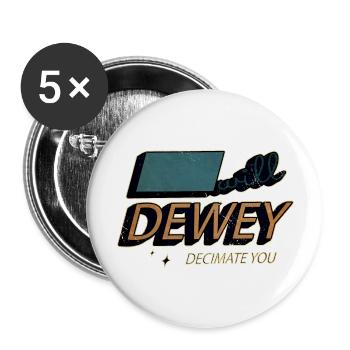 books lover birthday present idea inspirational - Buttons groß 56 mm (5er Pack) - Weiß - Vorne