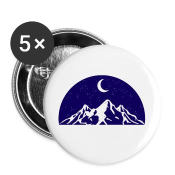 Explore more - Buttons large 2.2''/56 mm (5-pack) - white - Front
