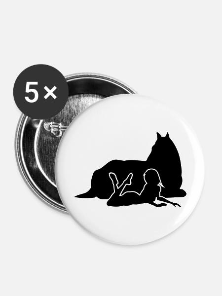 true Friendship - Buttons groß 56 mm (5er Pack) - Weiß