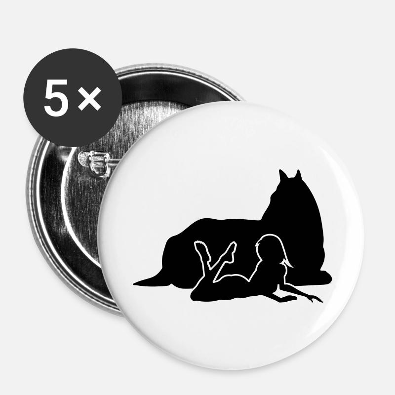 true Friendship - Buttons groß 56 mm (5er Pack) - Weiß