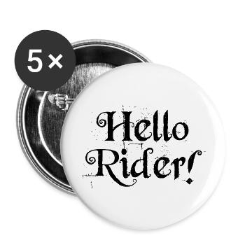 Dog Hund - Buttons groß 56 mm (5er Pack) - Weiß - Vorne