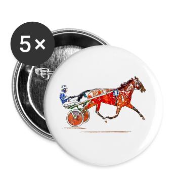 Trotting - Buttons large 2.2''/56 mm (5-pack) - white - Front