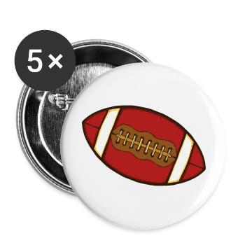 Ballsport - Buttons groß 56 mm (5er Pack) - Weiß - Vorne