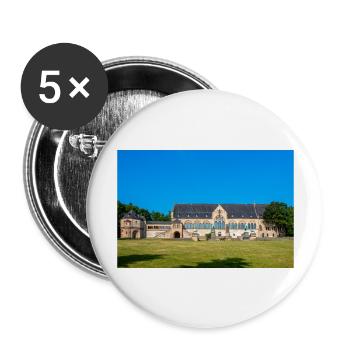 The Imperial Palace of Goslar (Kaiserpfalz) Goslar - Buttons large 2.2''/56 mm (5-pack) - white - Front
