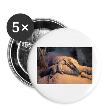 Mexican beaded lizard (Skorpion-Krustenechse) - Buttons large 2.2''/56 mm (5-pack) - white - Front