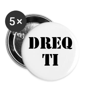 Albanian - Buttons large 2.2''/56 mm (5-pack) - white - Front