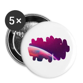 Panorama galactique - Lot de 5 grands badges (56 mm) - blanc - Devant