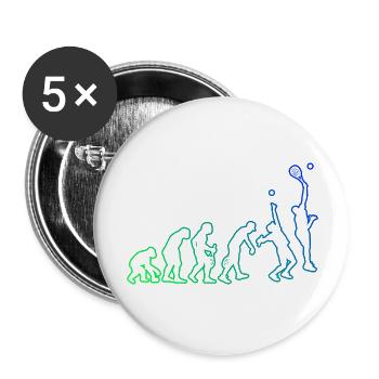 Racket Sports Paddle Tennis Paddle Tennis - Buttons large 2.2''/56 mm (5-pack) - white - Front