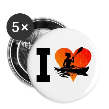 Kayak Canoe Men Kayaking Women Kayak - Buttons large 2.2''/56 mm (5-pack) - white - Front