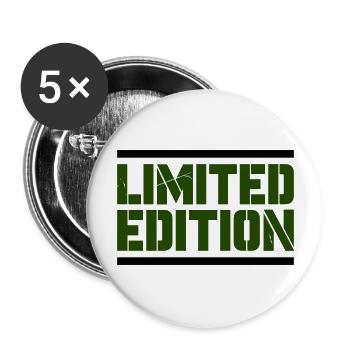 limited edition - Buttons groß 56 mm (5er Pack) - Weiß - Vorne