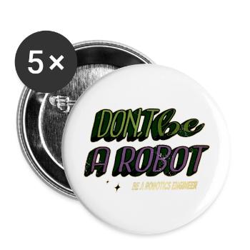 Pyjama de Noël déclaration ce cadeau Geek génial - Lot de 5 grands badges (56 mm) - blanc - Devant