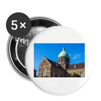 L’église Saint-Bavon (Sint Bavo Kerk) à Noordwijk - Lot de 5 grands badges (56 mm) - blanc - Devant