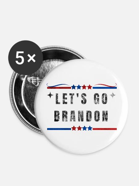 Rallying Cry T-Shirt - - Buttons groß 56 mm (5er Pack) - Weiß