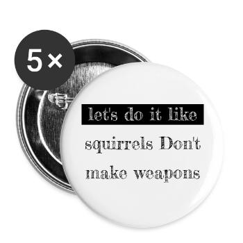 happy present jokes love birthday present fun - Buttons large 2.2''/56 mm (5-pack) - white - Front