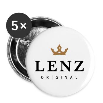 Source - Lot de 5 grands badges (56 mm) - blanc - Devant