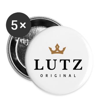 Lutz - Lot de 5 grands badges (56 mm) - blanc - Devant