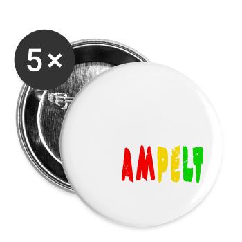 Hampel Ampel Protest - Buttons groß 56 mm (5er Pack) - Weiß - Vorne