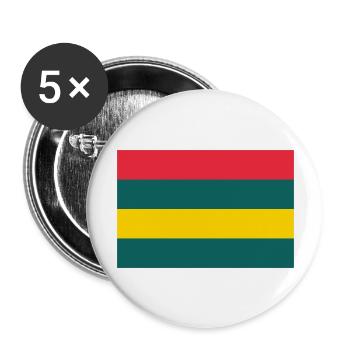 Mauritius island / Flag of Mauritius - Buttons large 2.2''/56 mm (5-pack) - white - Front