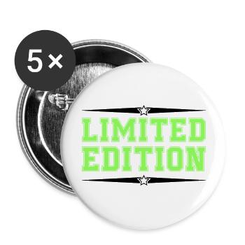 limited edition - Buttons groß 56 mm (5er Pack) - Weiß - Vorne