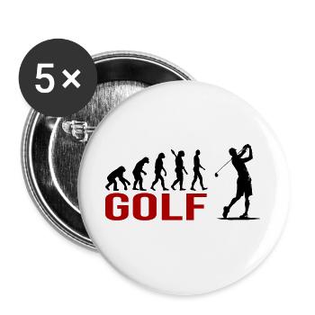 Evolution Golfsport - Buttons groß 56 mm (5er Pack) - Weiß - Vorne