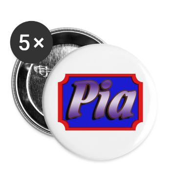 pia2 - Buttons large 2.2''/56 mm (5-pack) - white - Front