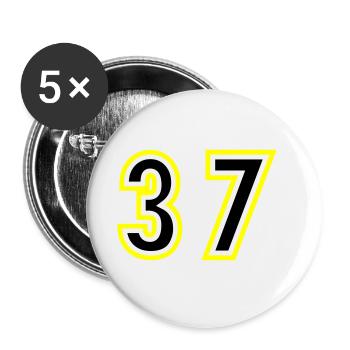 37 Number College - Buttons large 2.2''/56 mm (5-pack) - white - Front
