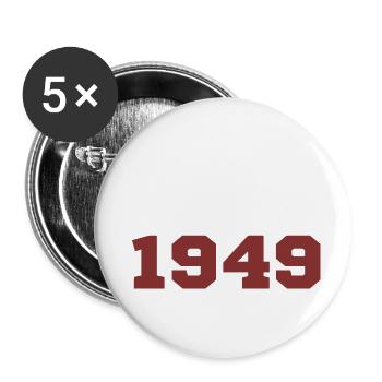 Original 1949 - Lot de 5 grands badges (56 mm) - blanc - Devant