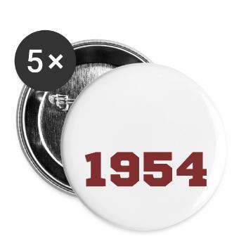 Original 1954 - Buttons large 2.2''/56 mm (5-pack) - white - Front