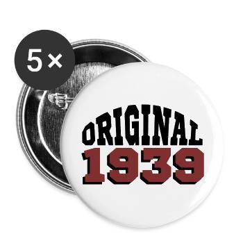 Original 1939 - Buttons large 2.2''/56 mm (5-pack) - white - Front