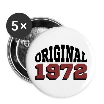 Original 1972 - Buttons groß 56 mm (5er Pack) - Weiß - Vorne
