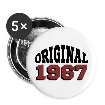 Original 1967 - Buttons groß 56 mm (5er Pack) - Weiß - Vorne
