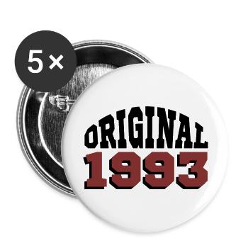 Original 1993 - Lot de 5 grands badges (56 mm) - blanc - Devant