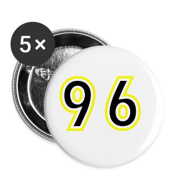 96 Nombre Collège - Lot de 5 grands badges (56 mm) - blanc - Devant