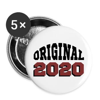 Ursprünglich: 2020 - Buttons groß 56 mm (5er Pack) - Weiß - Vorne