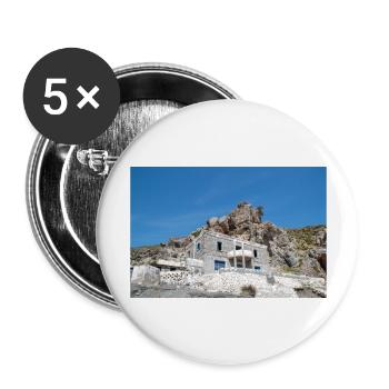 place perdue Empros Therme à Therma Springs - Lot de 5 grands badges (56 mm) - blanc - Devant