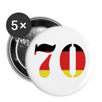 70 Number Jersey Germany - Buttons large 2.2''/56 mm (5-pack) - white - Front