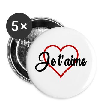 Bachelorette party. WEDDING. TEAM. TEAM MARIEE. BRIDE-TO-BE - Buttons large 2.2''/56 mm (5-pack) - white - Front