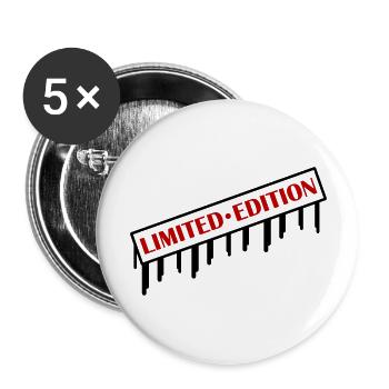 Limited Edition 2 - Buttons large 2.2''/56 mm (5-pack) - white - Front