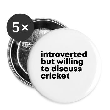Cricket - Buttons large 2.2''/56 mm (5-pack) - white - Front