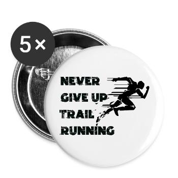 Trail Running Sports - Buttons large 2.2''/56 mm (5-pack) - white - Front