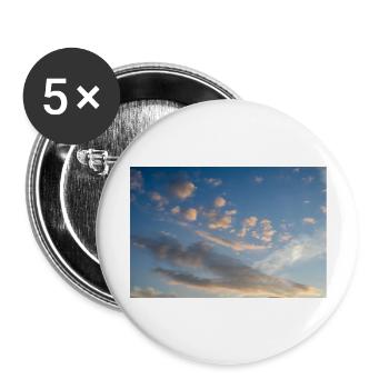 Fantasy Sky - Buttons large 2.2''/56 mm (5-pack) - white - Front