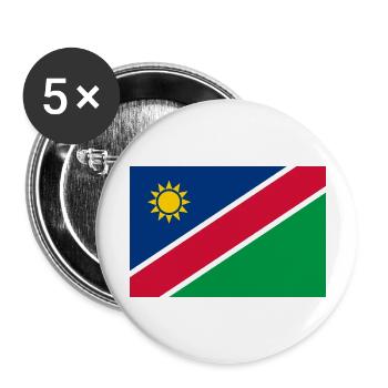 Namibie - Lot de 5 grands badges (56 mm) - blanc - Devant