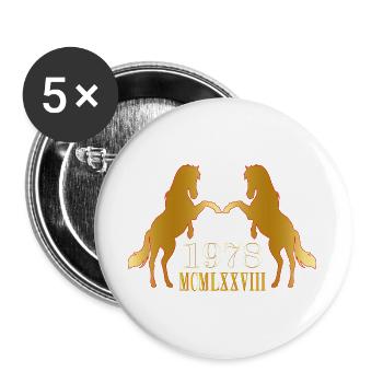1978 - Buttons large 2.2''/56 mm (5-pack) - white - Front