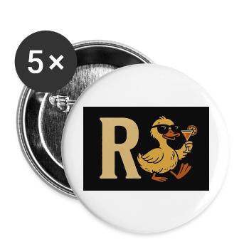 Die (R)ente - Buttons groß 56 mm (5er Pack) - Weiß - Vorne
