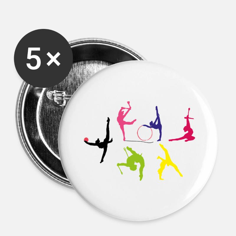 Rhythmic gymnastics - Buttons large 2.2''/56 mm (5-pack) - white