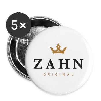 Logo original de la famille Tooth - Lot de 5 grands badges (56 mm) - blanc - Devant