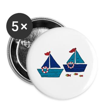 Shuttle - Buttons large 2.2''/56 mm (5-pack) - white - Front