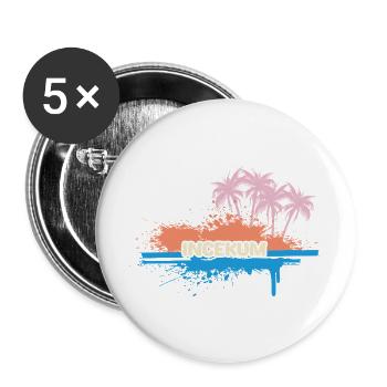 Fêtes Incekum - Lot de 5 grands badges (56 mm) - blanc - Devant