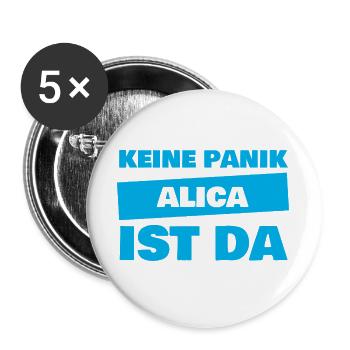 Alica - Buttons large 2.2''/56 mm (5-pack) - white - Front
